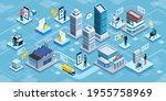 blockchain applications and... | Shutterstock .eps vector #1955758969
