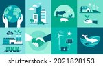 ecology icons set ... | Shutterstock .eps vector #2021828153