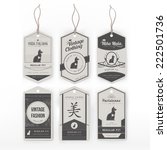vintage clothing tags | Shutterstock .eps vector #222501736