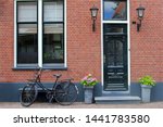 Facade Of Typical Dutch House...