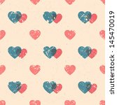 seamless pattern with hearts in ... | Shutterstock .eps vector #145470019