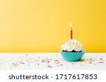 A Colorful  Birthday Cupcake...