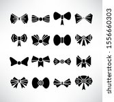 bow tie icons vector... | Shutterstock .eps vector #1556660303