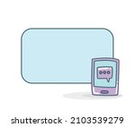 blank note board with message... | Shutterstock .eps vector #2103539279
