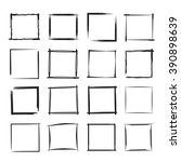 hand drawn rectangle frames ... | Shutterstock .eps vector #390898639