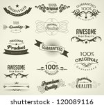 calligraphic design elements... | Shutterstock .eps vector #120089116