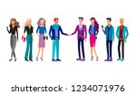 detailed character business men ... | Shutterstock .eps vector #1234071976