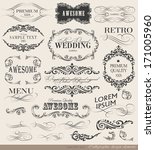 calligraphic design elements... | Shutterstock .eps vector #171005960