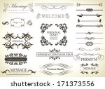 calligraphic design elements... | Shutterstock . vector #171373556