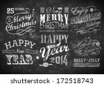 merry christmas greeting card... | Shutterstock .eps vector #172518743