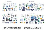 ineriors sets. stylish comfy... | Shutterstock .eps vector #1906961596