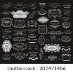 mega set of ornate frames and... | Shutterstock .eps vector #207471406