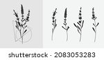 lavender logo and branchin... | Shutterstock .eps vector #2083053283