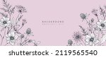 luxury botanical background... | Shutterstock .eps vector #2119565540