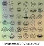 mega set of thin lineretro... | Shutterstock .eps vector #273160919