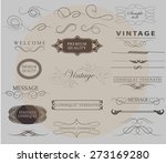 set of calligraphic elements... | Shutterstock .eps vector #273169280