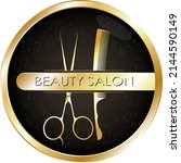 Beauty Salon Gold Symbol....