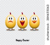 happy easter card  funny... | Shutterstock .eps vector #384655063