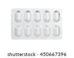 closed up aluminum blister pack ... | Shutterstock . vector #450667396