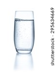 Glass With Water On A White...