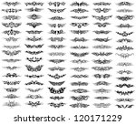 patterns of tribal tattoo set.... | Shutterstock .eps vector #120171229