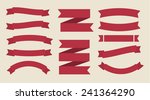 ribbon vector set | Shutterstock .eps vector #241364290