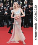 Small photo of CANNES, FRANCE - MAY 18, 2014: Vanessa Hessler at the gala premiere of "The Homesman" at the 67th Festival de Cannes.