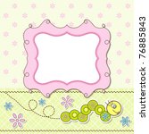 template greeting card  vector... | Shutterstock .eps vector #76885843