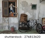 Small photo of PENANG - MAY 2015 : Street Art in George Town UNESCO World Heritage Site, officially recognised as having a unique architectural and cultural townscape without parallel anywhere in Southeast Asia.