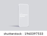 modern clay mock up smartphone... | Shutterstock .eps vector #1960397533