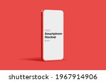 modern red mock up smartphone... | Shutterstock .eps vector #1967914906