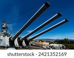 USS Missouri Battleship at Pearl Harbor in Hawaii