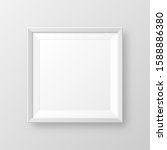 realistic blank white picture... | Shutterstock .eps vector #1588886380