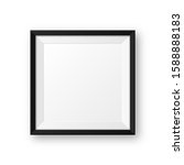 realistic blank black picture... | Shutterstock .eps vector #1588888183
