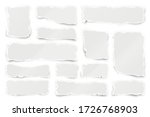 ripped paper strips. realistic... | Shutterstock .eps vector #1726768903