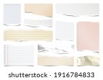 colorful ripped paper strips... | Shutterstock .eps vector #1916784833