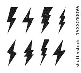 Lightning Bolt Icons With...