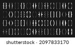 text brackets collection  white ... | Shutterstock .eps vector #2097833170