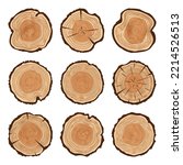 Round Tree Trunk Cuts With...