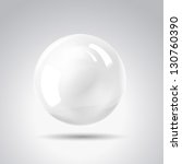white pearl. vector... | Shutterstock .eps vector #130760390