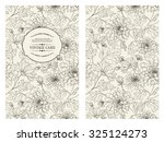 vintage card with flowers on... | Shutterstock .eps vector #325124273