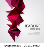 vector abstract geometric... | Shutterstock .eps vector #291135950