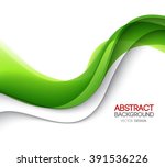 abstract green wavy lines. ... | Shutterstock .eps vector #391536226