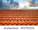 roof tiles and sky sunlight