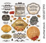 Vector Set  Vintage Labels With ...