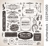 retro label style collection  ... | Shutterstock .eps vector #102391000