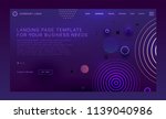 landing page template with... | Shutterstock .eps vector #1139040986