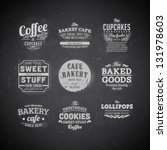 set of retro bakery labels ... | Shutterstock .eps vector #131978603