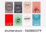 wedding invitation card or... | Shutterstock .eps vector #560880379
