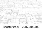 architectural plan .house plan... | Shutterstock . vector #2007306086